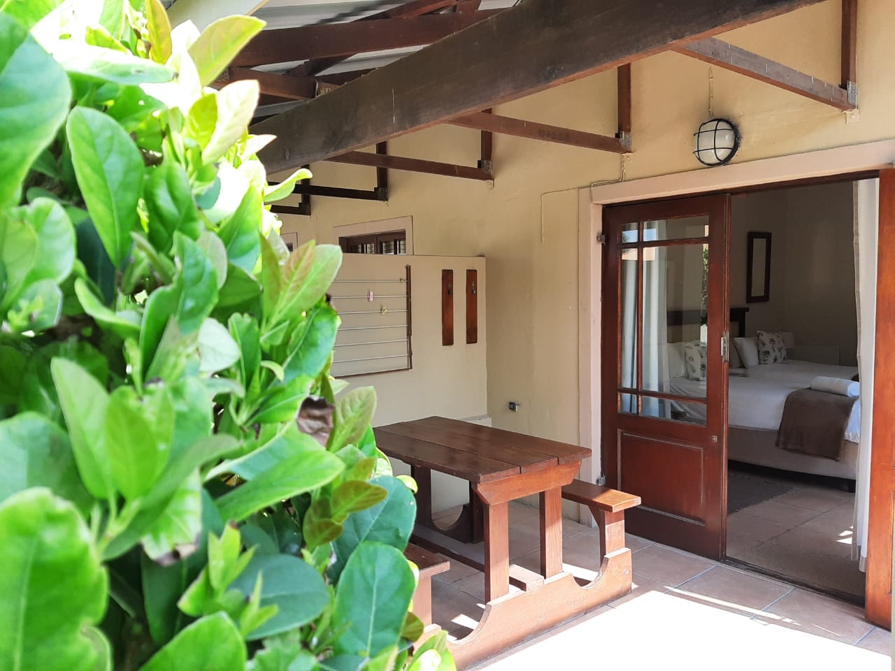 Tourist Lodge Bedroom with Patio